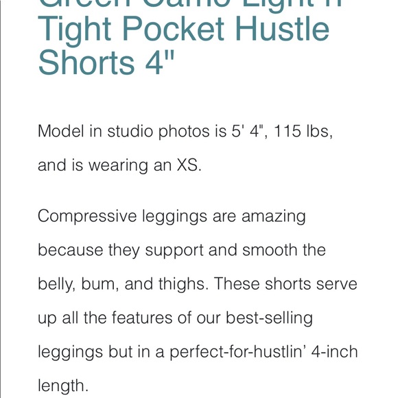 ZYIA Camo Light n Tight Pocket Hustle Shorts (XS) - Picture 9 of 11